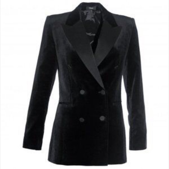 NWOT Theory Velvet Tuxedo Blazer - Picture 6 of 11